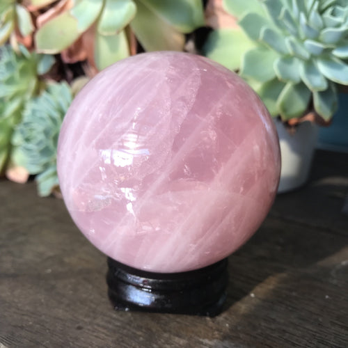 Rose Quartz Sphere SKU 11127