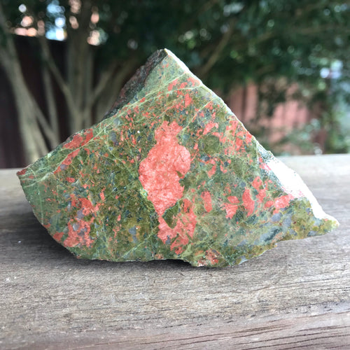 Unakite Half Polished Chunk