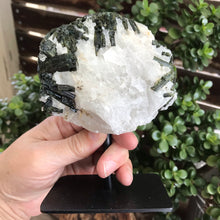 Green Tourmaline in Quartz on Stand SKU 19727