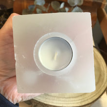 Selenite Cube Candleholder SKU 21840