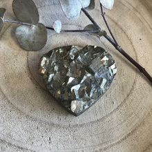 Pyrite Double Sided Cluster Heart SKU 21786