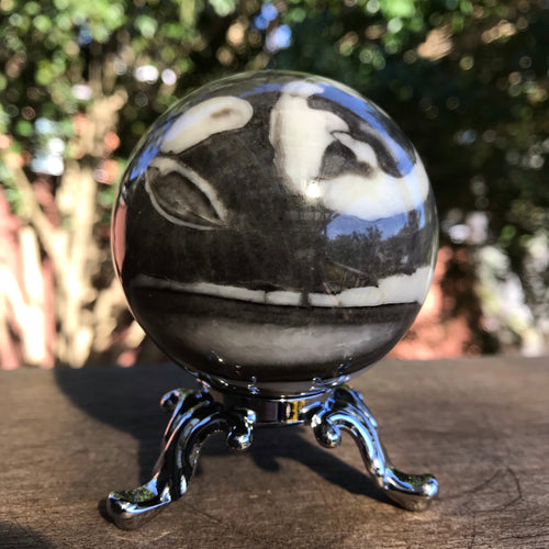 Shell Jasper Sphere