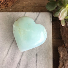 Blue Opal Heart SKU 19031