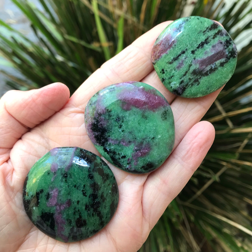 Ruby Zoisite Smooth Stones SKU 19464