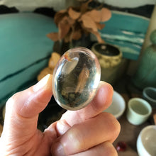 Clear Quartz Palm Stone SKU 21267