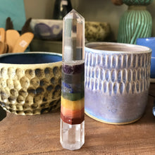 Clear Quartz Chakra Bonded Point SKU 20948