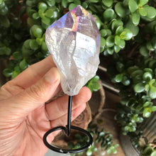 Amethyst Aura Quartz Point on Stand SKU 19939