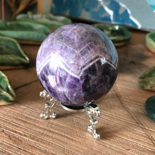 Chevron Amethyst Sphere SKU 21465