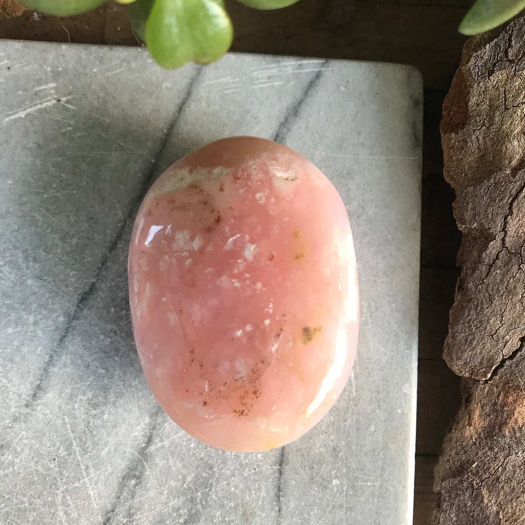 Pink Opal Palm Stone SKU 20498