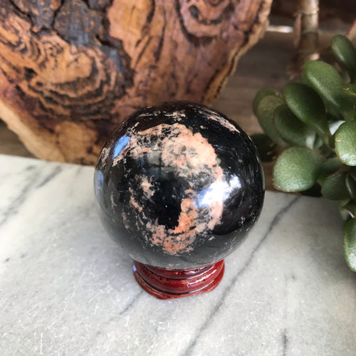 Black Tourmaline Sphere SKU 19505