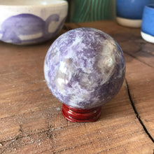 Lepidolite, Smoky Quartz & Cleavelandite Sphere SKU 21225