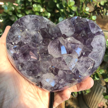 Amethyst Cluster Heart on Stand SKU 19100A
