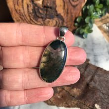 Sterling Silver Moss Agate Pendant SKU 17027