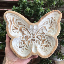 Wooden Butterfly Trinket Bowl