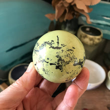 Serpentine & Pyrite Sphere SKU 21166A