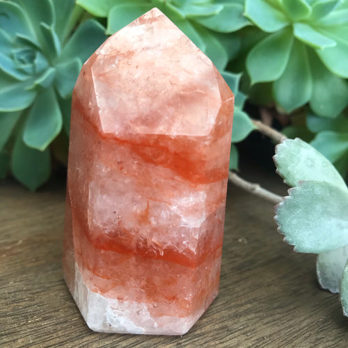 Hematoid Quartz Point SKU 14247