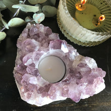 Amethyst Cluster Candleholder SKU 21350C