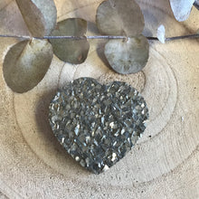 Pyrite Double Sided Cluster Heart SKU 21787
