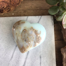 Blue Opal Heart SKU 19031