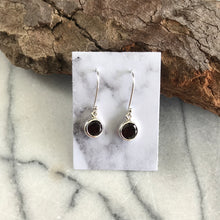 Sterling Silver Garnet Earrings SKU 21443