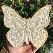 Wooden Butterfly Trinket Box