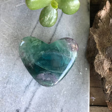 Rainbow Fluorite Heart SKU 20976