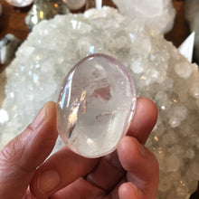 Rose Quartz Palm Stone SKU 21265