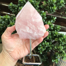 Rose Quartz Point on Stand SKU 19731