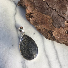 Sterling Silver Tourmalinated Quartz Pendant SKU 16995