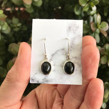 Sterling Silver Black Diopside Earrings SKU 21451