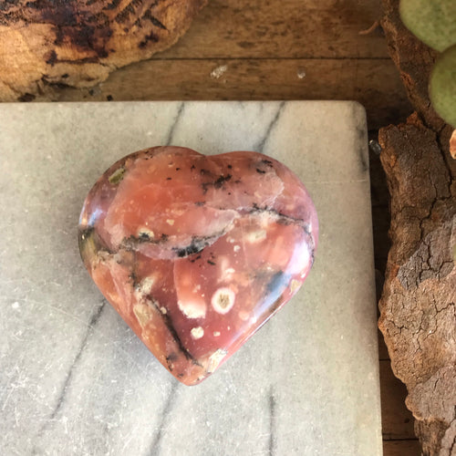 Pink Opal Heart SKU 19317