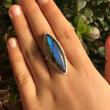 Sterling Silver Labradorite Ring SKU 14718