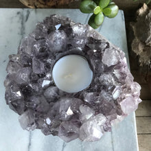 Amethyst Cluster Candleholder SKU 21350B