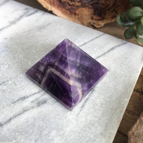 Chevron Amethyst Pyramid SKU 19510