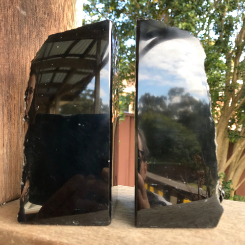 Black Obsidian Bookends SKU 19180