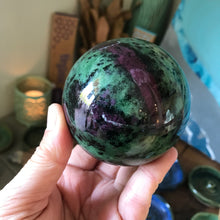 Ruby Zoisite Sphere SKU 21496