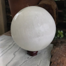 Selenite Large Sphere SKU 20554