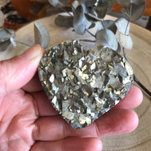 Pyrite Double Sided Cluster Heart SKU 21786