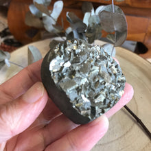 Pyrite Double Sided Cluster Heart SKU 21784