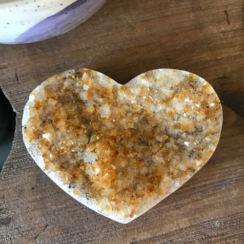 Citrine Cluster Heart SKU 21353