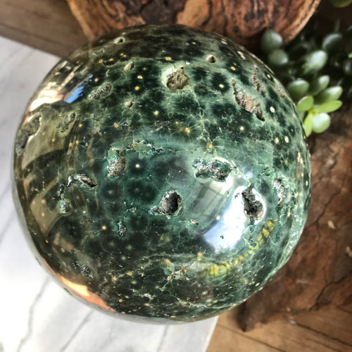 Ocean Jasper Large Sphere SKU 20312