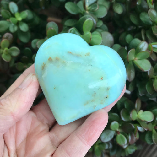 Blue Opal Heart SKU 19029