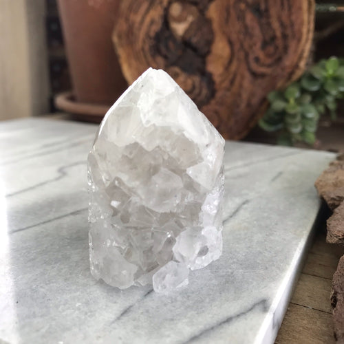 Clear Quartz Cluster Geode Point SKU 19798