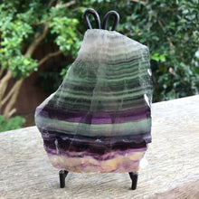 Rainbow Fluorite Slab and Stand SKU 17864