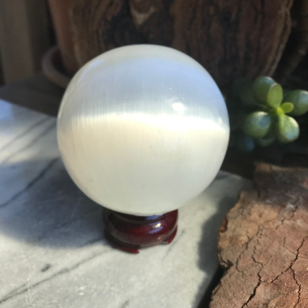 Selenite 7cm Sphere SKU 21164