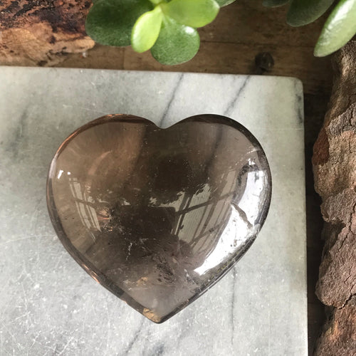 Smoky Quartz Heart SKU 20120