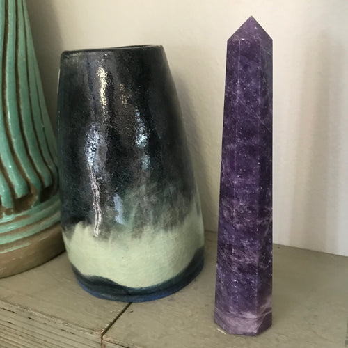 Lepidolite Point SKU 21769