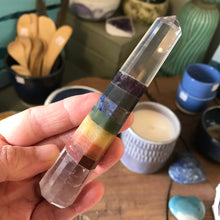 Clear Quartz Chakra Bonded Point SKU 20948