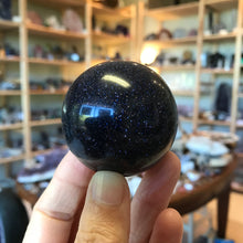 Blue Goldstone Sphere SKU 21328