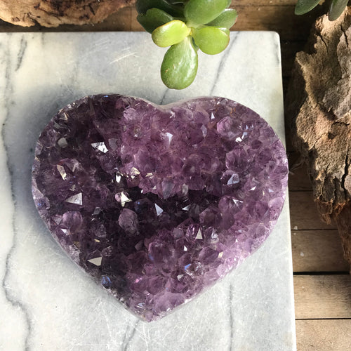 Amethyst Cluster Heart SKU 20798